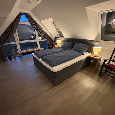 Luxurioese Maisonette Mit Whirlpool Und Weitblick Im Kurviertel Von Bad Salzuflen