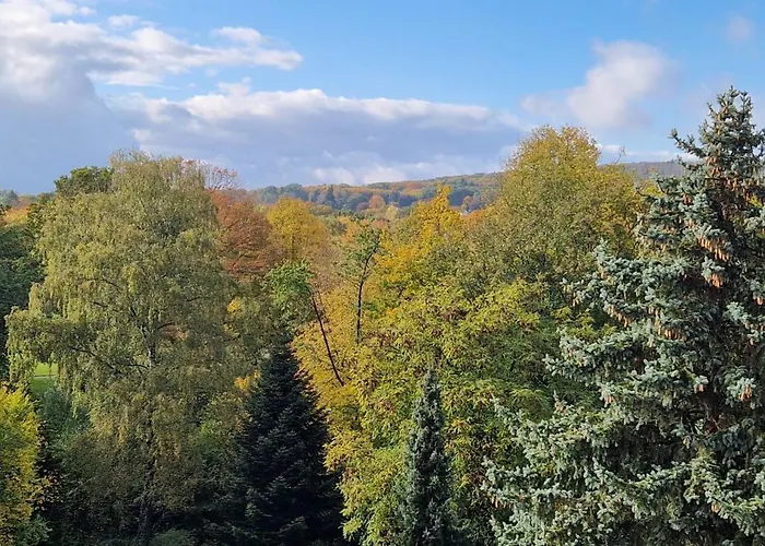 Luxurioese Maisonette Mit Whirlpool Und Weitblick Im Kurviertel Von Bad Salzuflen