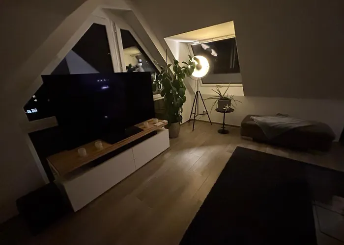 Apartmán Vollklimatisierte Maisonette Wohnung -Whirlpool, Dachterrasse, Weitblick, Fahrstuhl, Kliniknaehe Bad Salzuflen