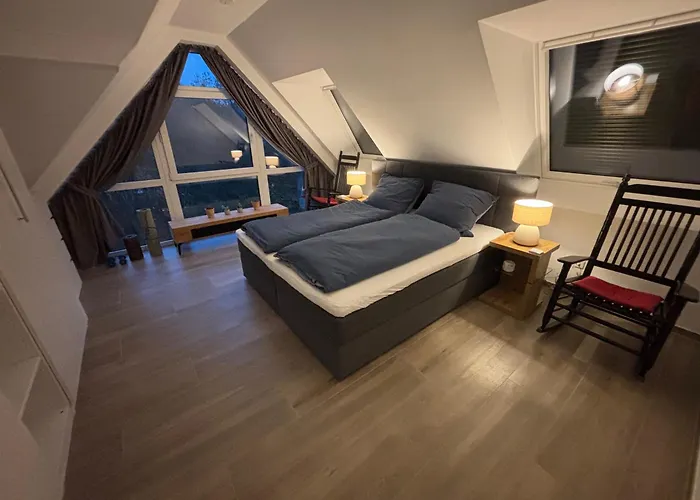 Luxurioese Maisonette Mit Whirlpool Und Weitblick Im Kurviertel Von Bad Salzuflen