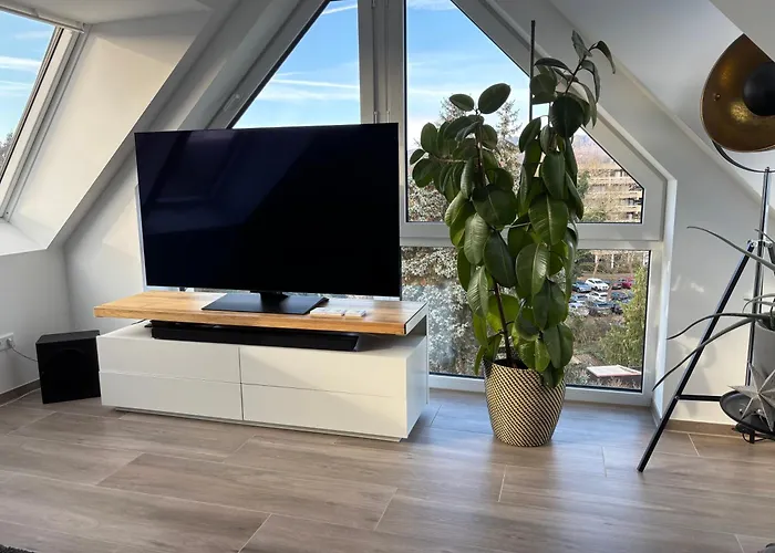 Luxurioese Maisonette Mit Whirlpool Und Weitblick Im Kurviertel Von Appartement Bad Salzuflen