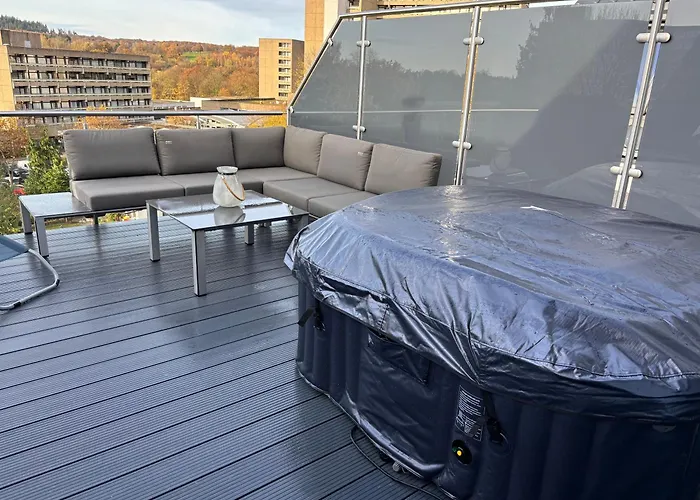 Luxurioese Maisonette Mit Whirlpool Und Weitblick Im Kurviertel Von Appartement Bad Salzuflen